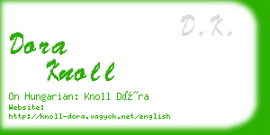 dora knoll business card